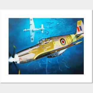 RAF Mustang Posters and Art